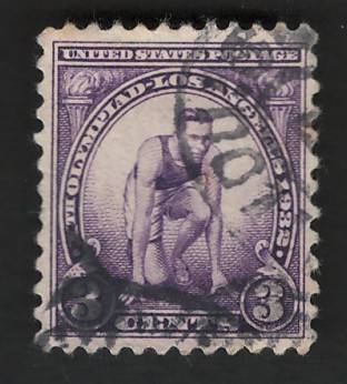 USA 1932 Winter Games Scott #718 3c Purple