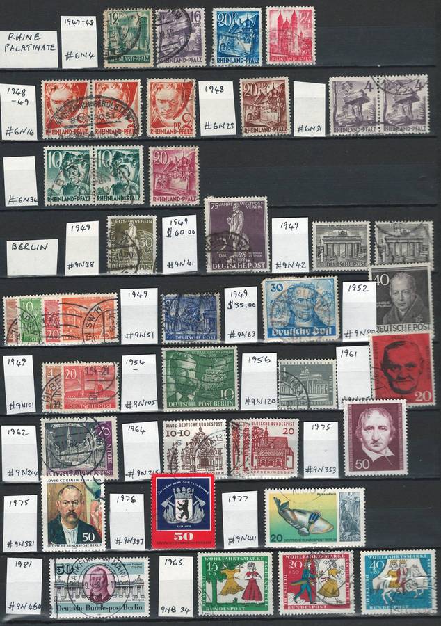 Germany Rhine Palatinate, Berlin, Occupation Semi-postal