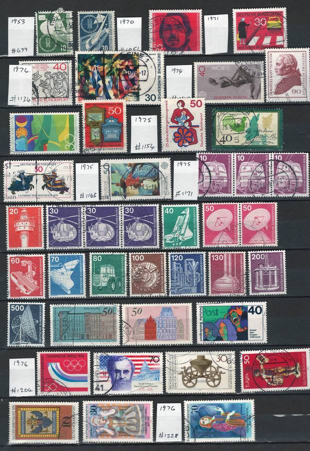 Germany 1953-1976 (Scott #699 to #1228)