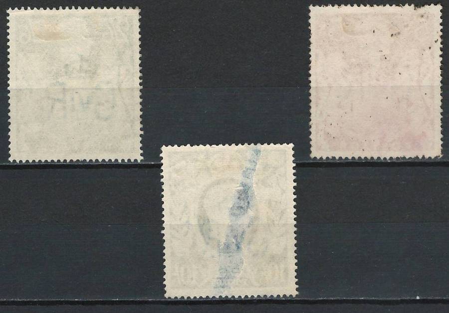 England 1939-42 Scott #249, 250 & 251A