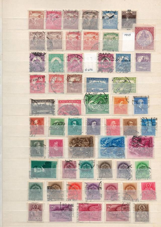 16 Page (32 sides, 10 rows) Stock Book (very fine). Cambodia to Hungary (details below)