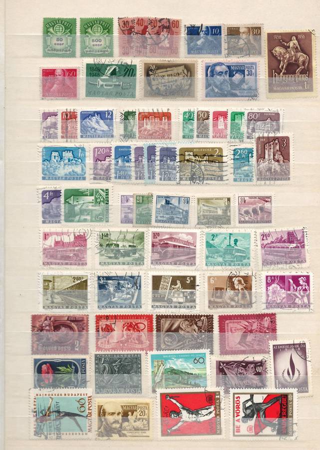 16 Page (32 sides, 10 rows) Stock Book (very fine). Cambodia to Hungary (details below)