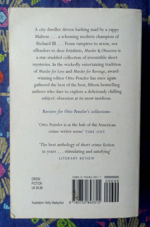 Murder & Obsession edited by Otto Penzler