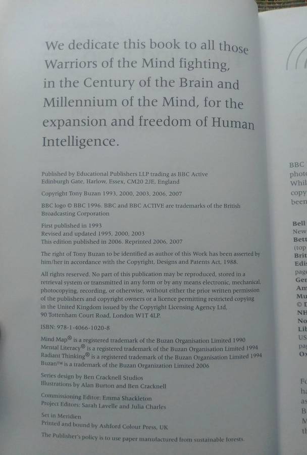 The Mind Map Book by Tony & Barry Buzan
