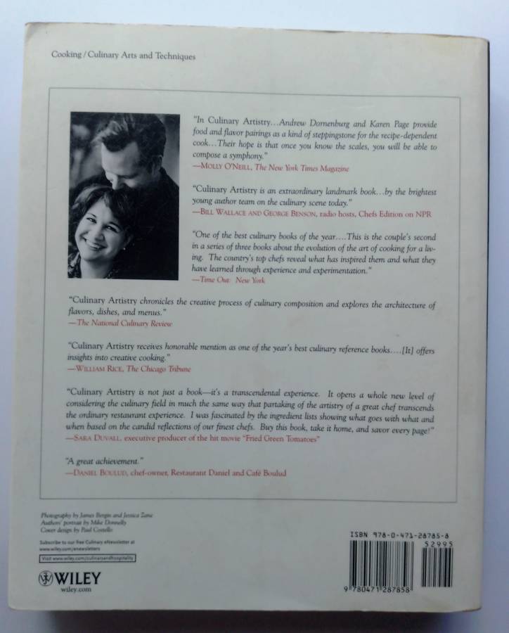 Culinary Artistry by Andrew Dornenburg and Karen Page