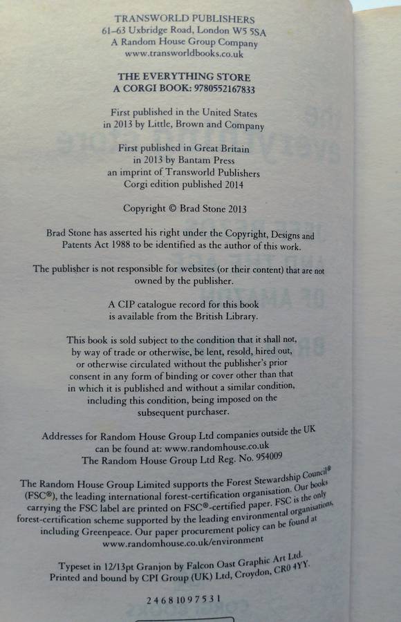 The Everything Store - Jeff Bezos and the Age of Amazon by Brad Stone