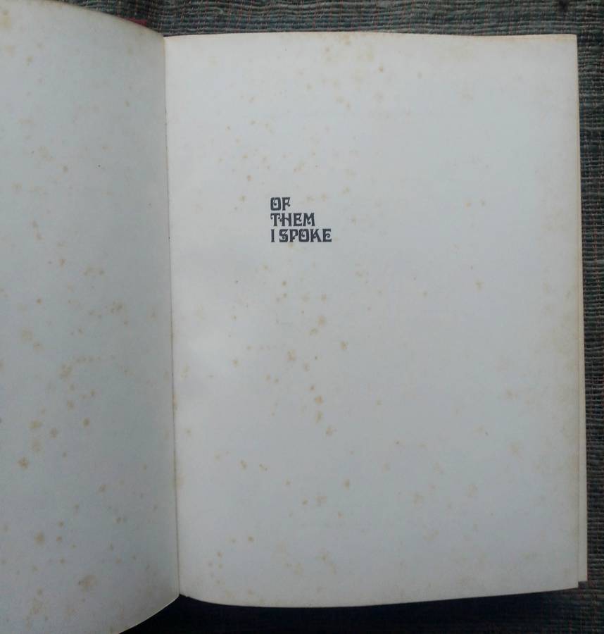 Of Them I Spoke by Sid Fourie