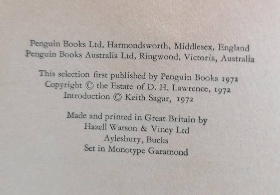 Selected Poems by D. H. Lawrence