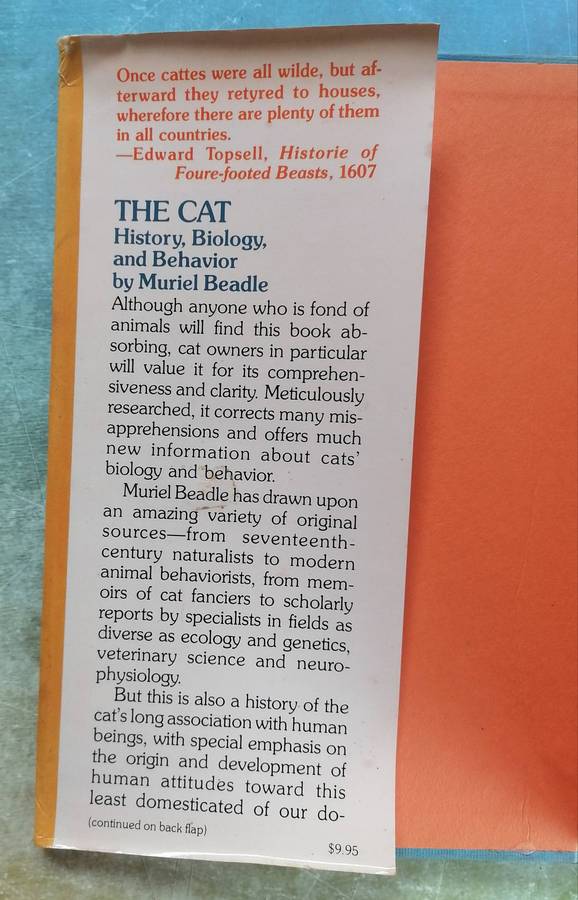 The Cat: A Complete Authoritative Compendium of Information About Domestic Cats by Muriel Beadle
