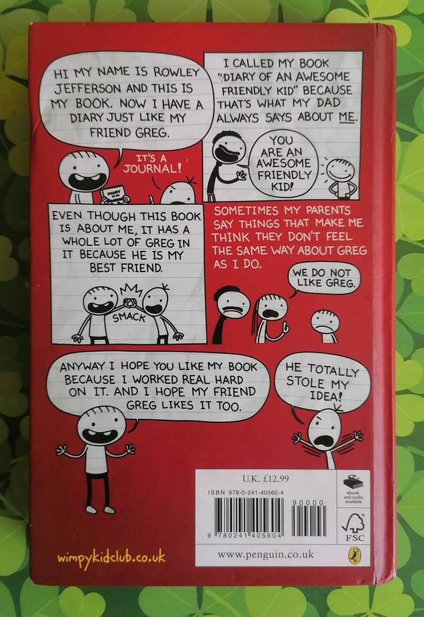 Diary of an Awesome Friendly Kid - Rowley Jefferson's Journal by Jeff Kinney
