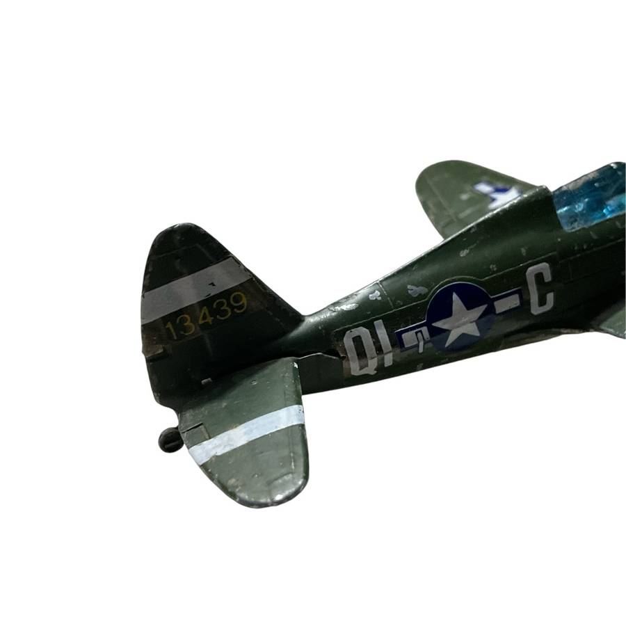 Gorgeous vintage metal toy plane - P-47D Thunderbolt made by Lintoy
