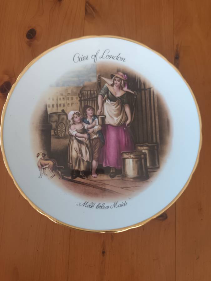 VINTAGE English Country Scenery Cries of London Strawberries, Scarlet Strawberries England