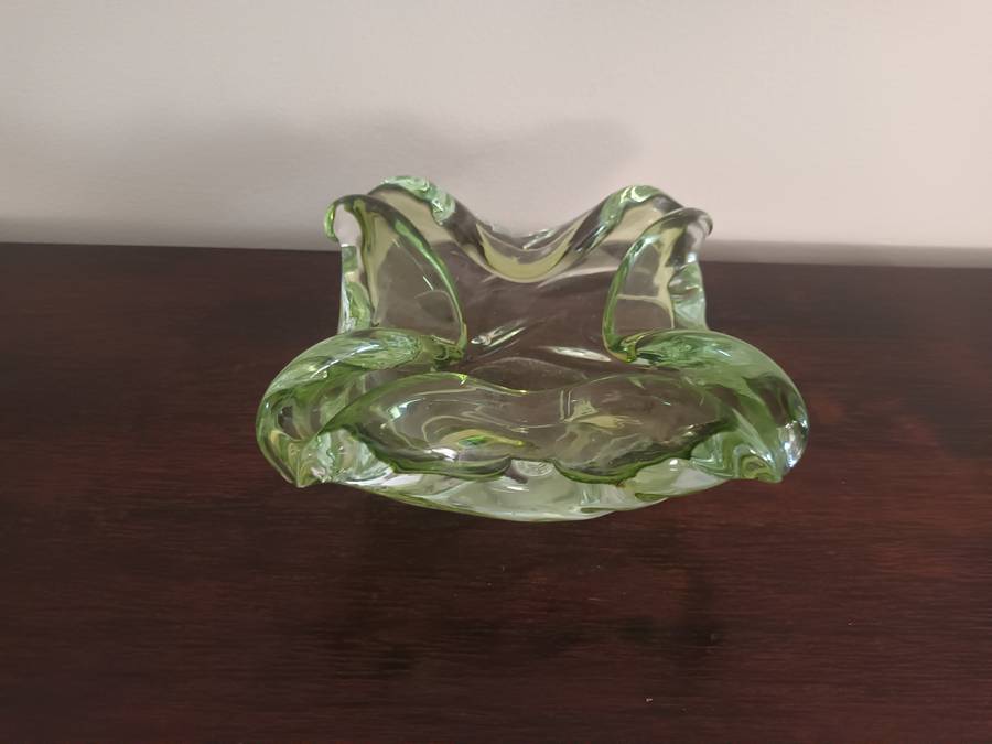 VINTAGE Murano Glass Bowl Hand Blown Ashtray