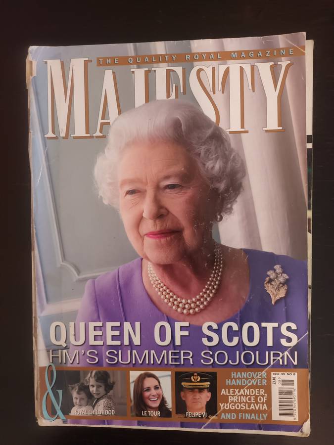 MAJESTY Magazine Oueen Of Scots HMs Summer Sojourn Hanover Handover August 2014