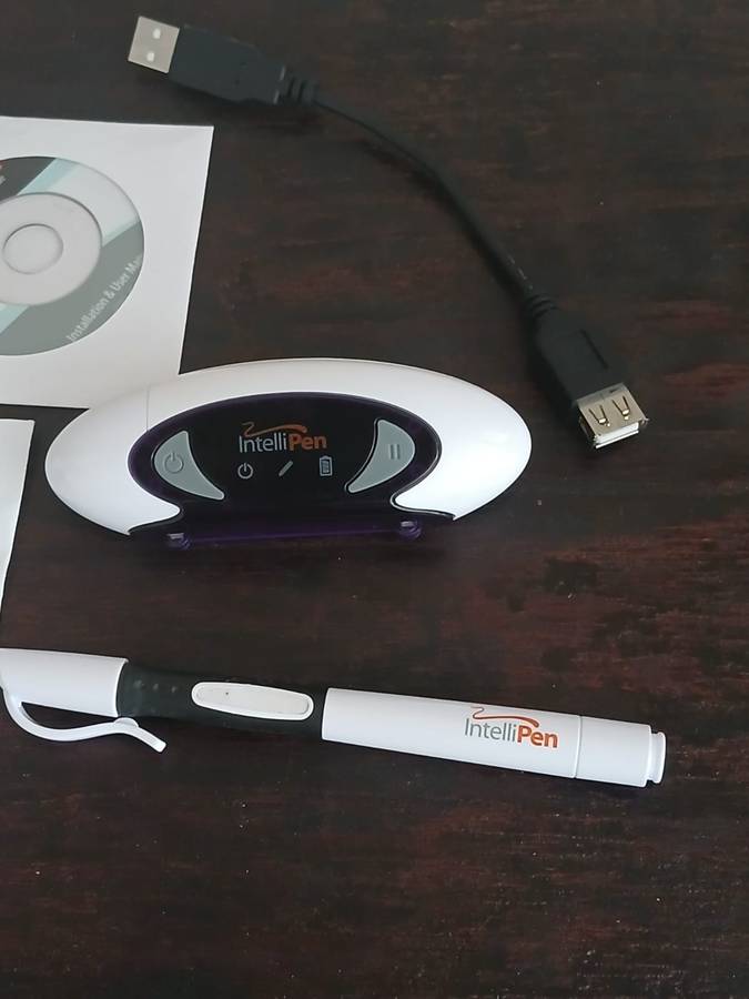 USB DIGITAL NOTE TAKER PEN SKETCH 1GB DRIVE INTELLIPEN DP-UFD-2 RECHARGEABLE