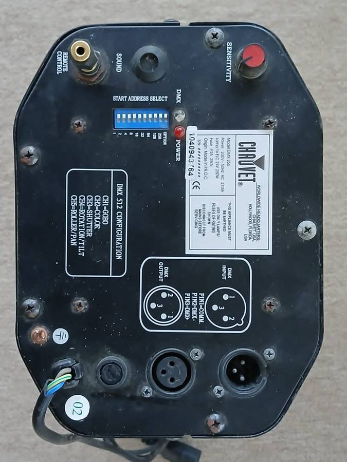 Chauvet DJ DMX-255-OMEGAII DMX Scanner Light