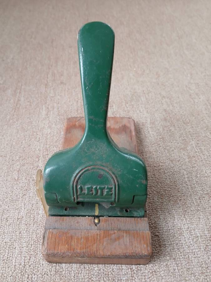VINTAGE Leitz Office Punch 1940's