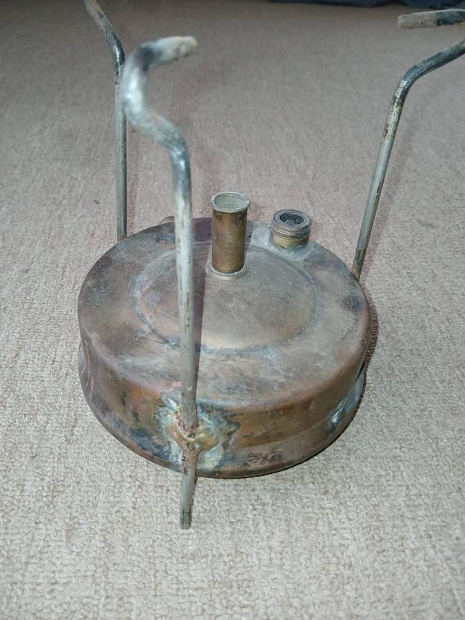 RARE VINTAGE RADIUS PRIMUS NO. 5.S:or. BRASS KEROSENE CAMP STOVE, SWEDEN