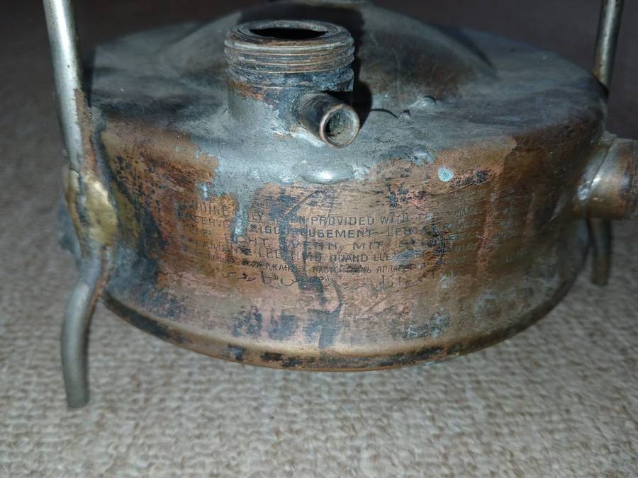 RARE VINTAGE RADIUS PRIMUS NO. 5.S:or. BRASS KEROSENE CAMP STOVE, SWEDEN