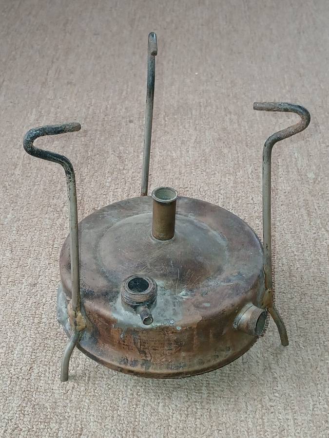 RARE VINTAGE RADIUS PRIMUS NO. 5.S:or. BRASS KEROSENE CAMP STOVE, SWEDEN