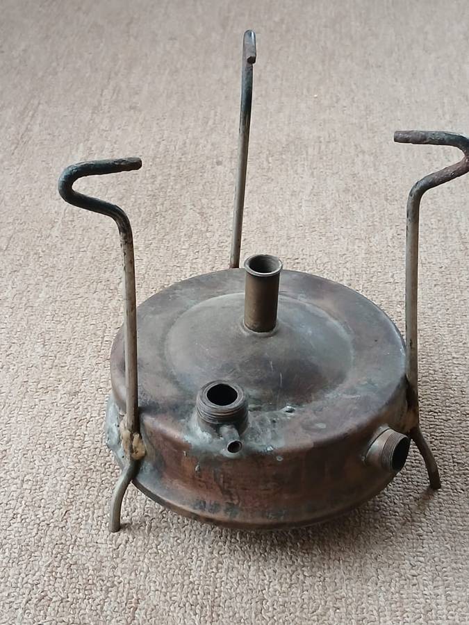 RARE VINTAGE RADIUS PRIMUS NO. 5.S:or. BRASS KEROSENE CAMP STOVE, SWEDEN