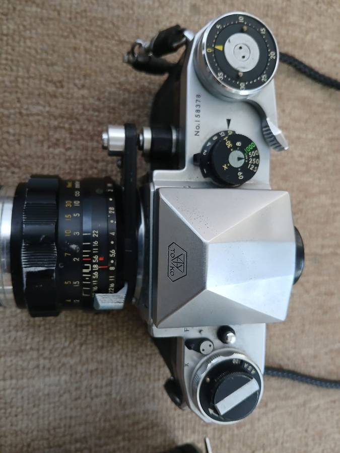 Topcon R Camera With 58mm f1.8, First Topcon SLR