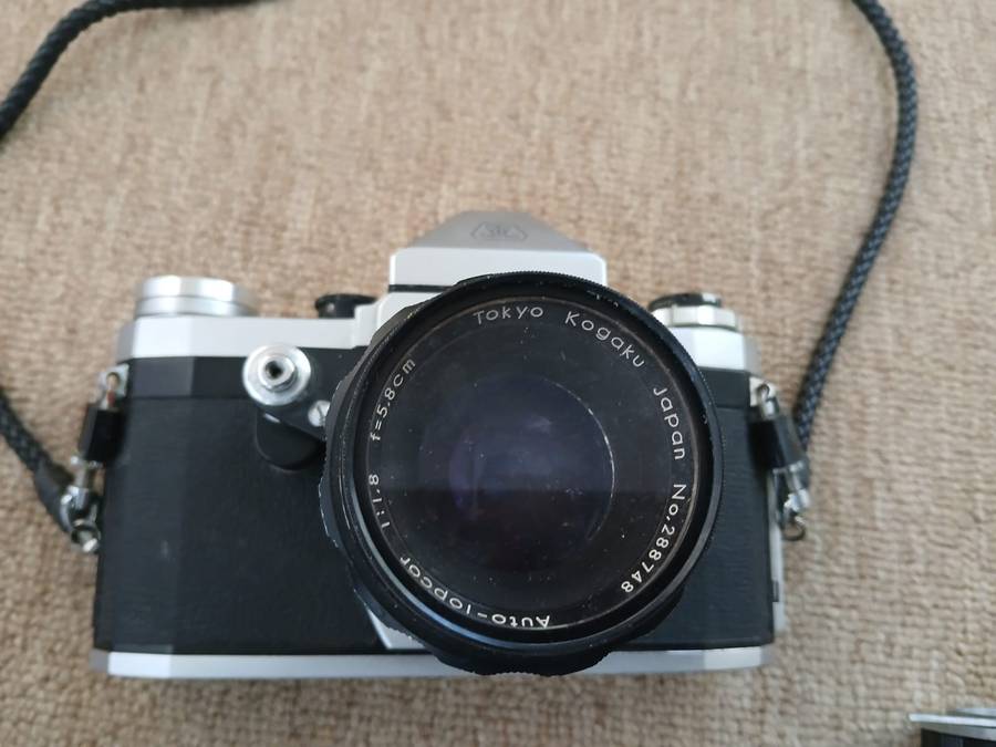 Topcon R Camera With 58mm f1.8, First Topcon SLR