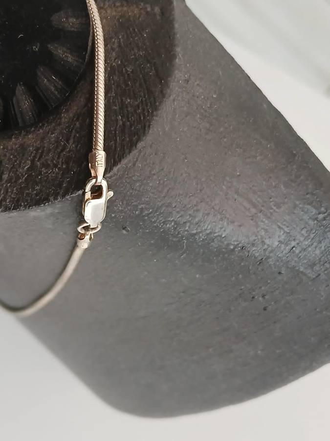 SOLID 925 Sterling Silver Italian Round Snake Chain Necklace Made In Italy