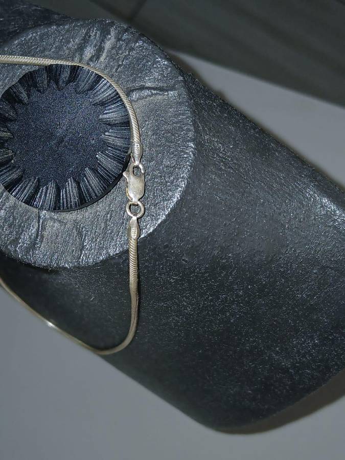 SOLID 925 Sterling Silver Italian Round Snake Chain Necklace Made In Italy