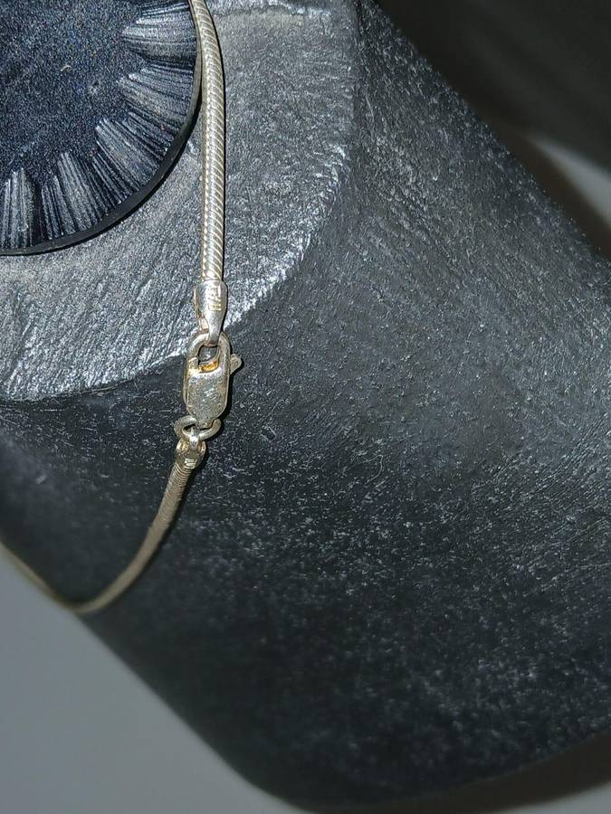 SOLID 925 Sterling Silver Italian Round Snake Chain Necklace Made In Italy