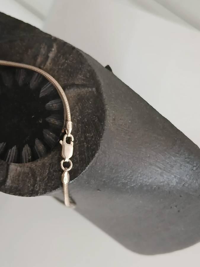 SOLID 925 Sterling Silver Italian Round Snake Chain Necklace Made In Italy