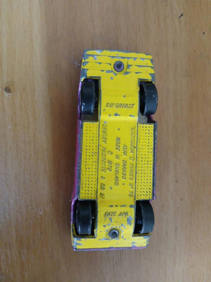 VINTAGE Matchbox Superfast No. 75 Alfa Carabo 1970, Lesney England