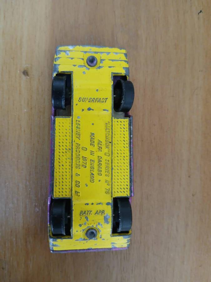 VINTAGE Matchbox Superfast No. 75 Alfa Carabo 1970, Lesney England