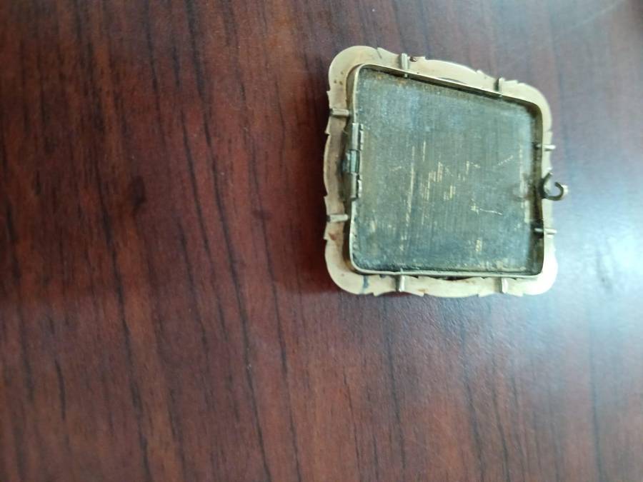 ANTIQUE Micro Mosaic Brooch Depicting St. Peter's Square in Vatican City, Rome, Italy 19th Century