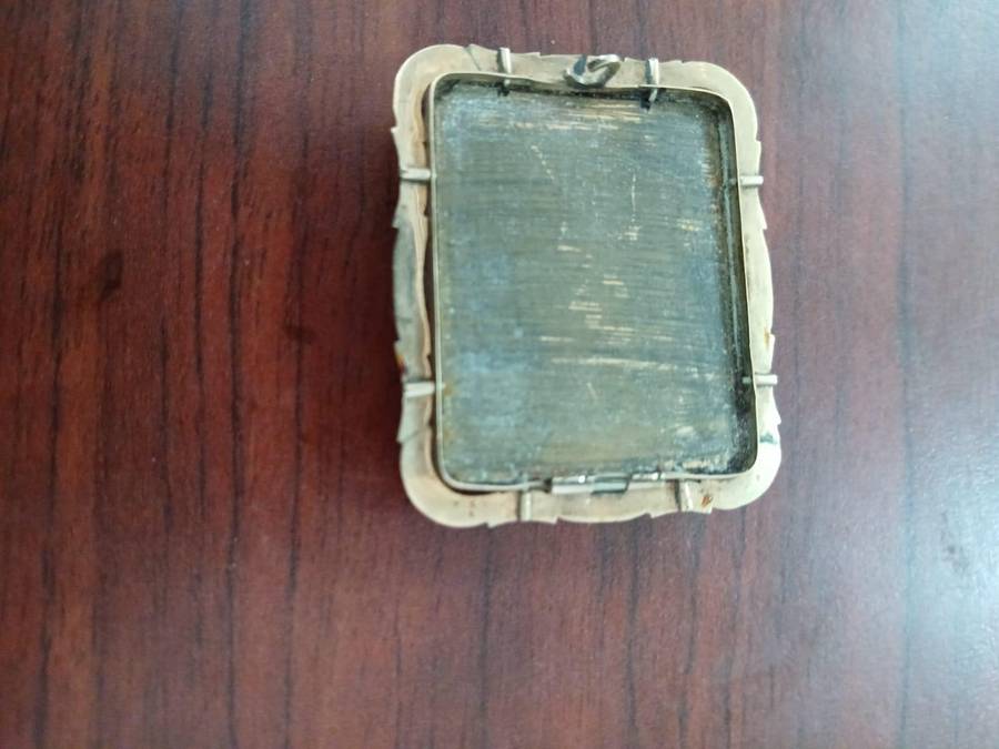 ANTIQUE Micro Mosaic Brooch Depicting St. Peter's Square in Vatican City, Rome, Italy 19th Century