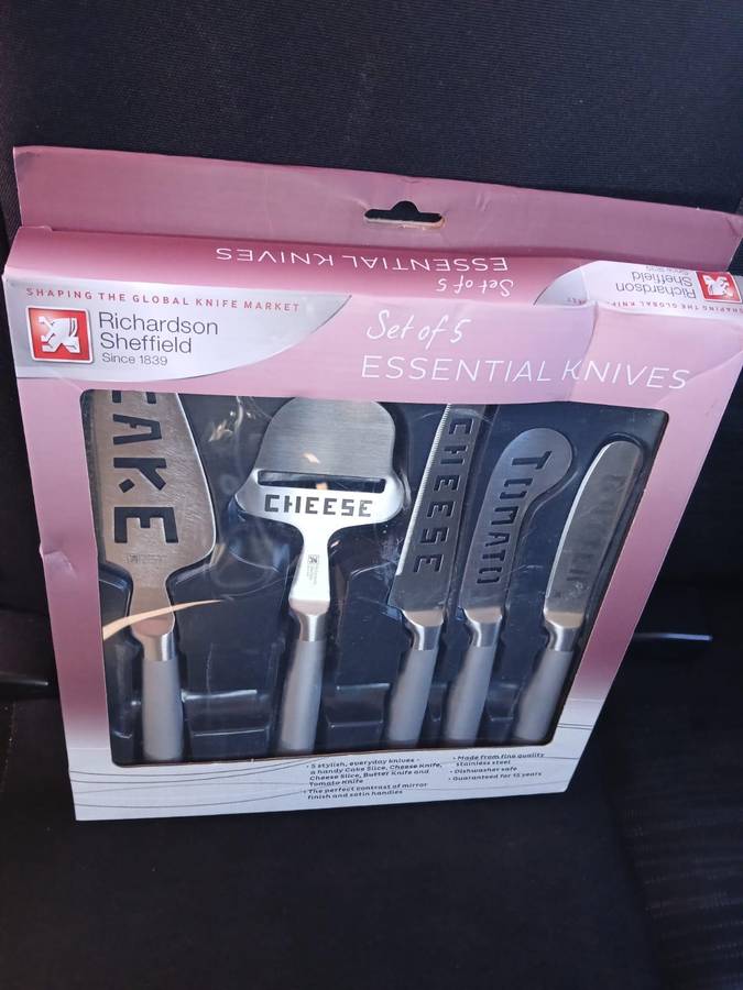 RARE Richardson Sheffield Kitchen Essential Knives × 5