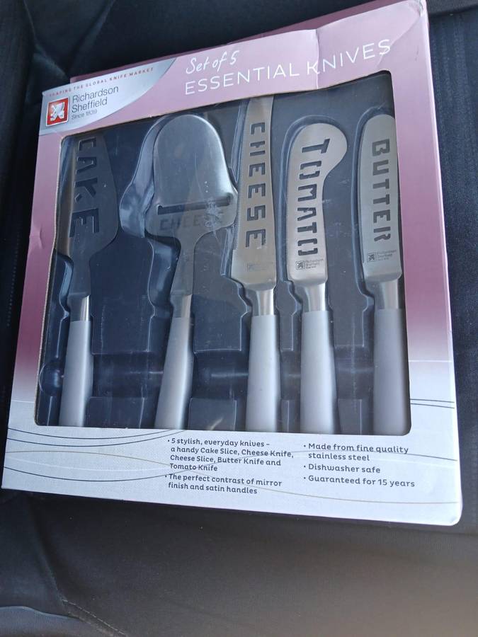 RARE Richardson Sheffield Kitchen Essential Knives × 5