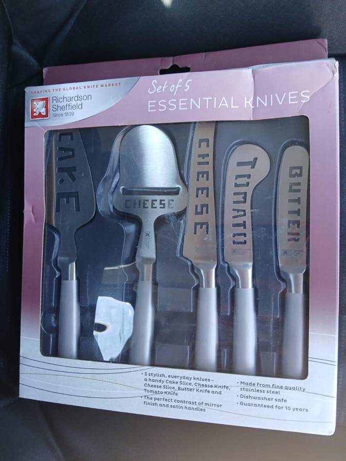 RARE Richardson Sheffield Kitchen Essential Knives × 5