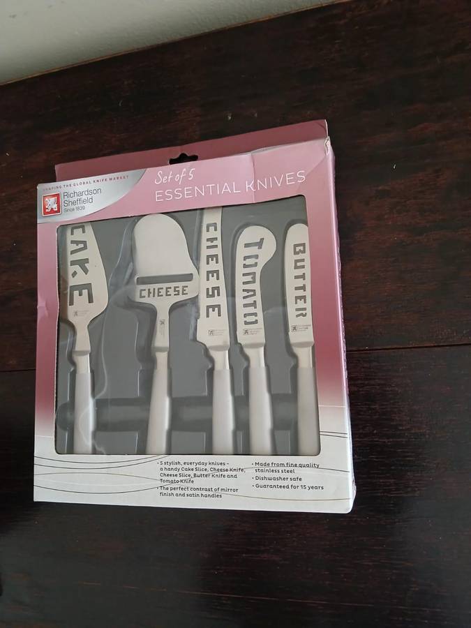 RARE Richardson Sheffield Kitchen Essential Knives × 5