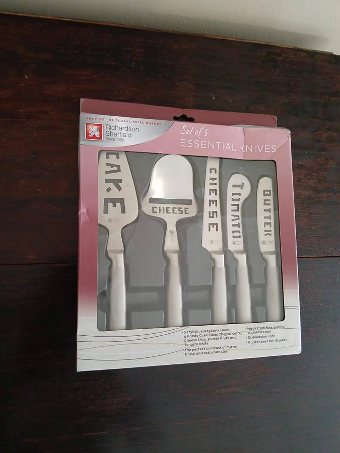 RARE Richardson Sheffield Kitchen Essential Knives × 5