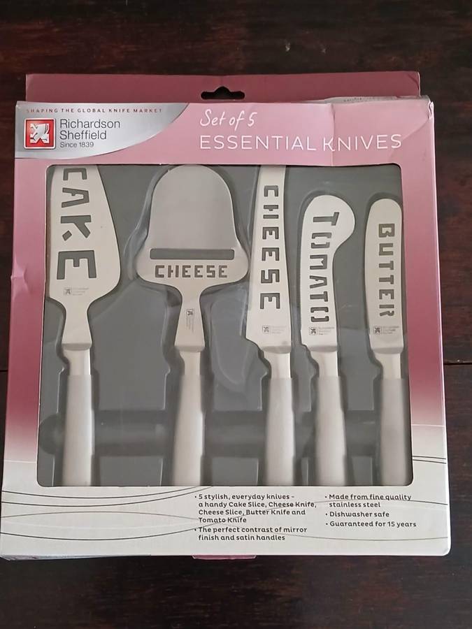 RARE Richardson Sheffield Kitchen Essential Knives × 5