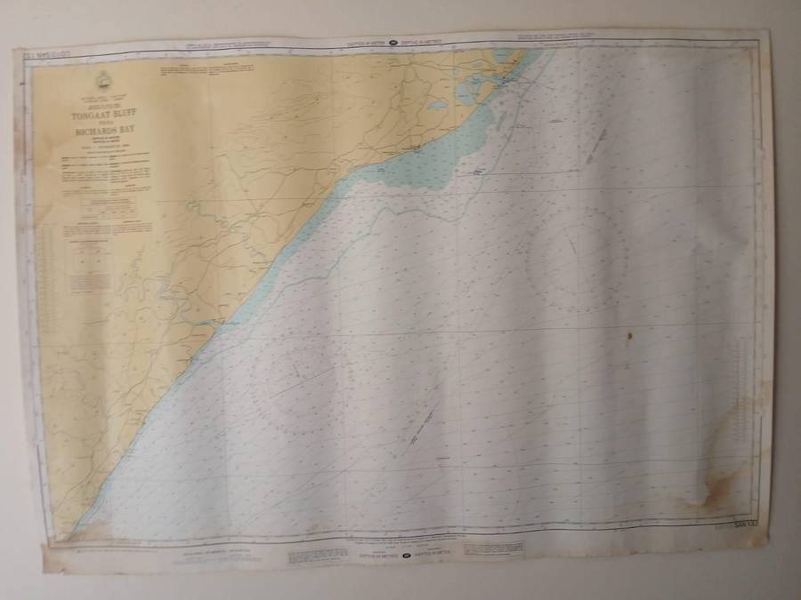 Admiralty Nautical Chart SAN 122 From TONGAAT BLUFF to RICHARDS BAY