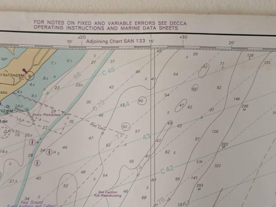 Admiralty Nautical Chart SAN 122 From TONGAAT BLUFF to RICHARDS BAY