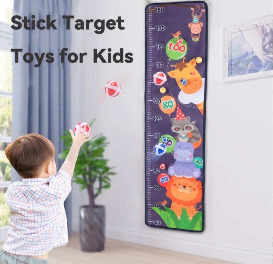 Height ruler sticky ball dart board/ education toys