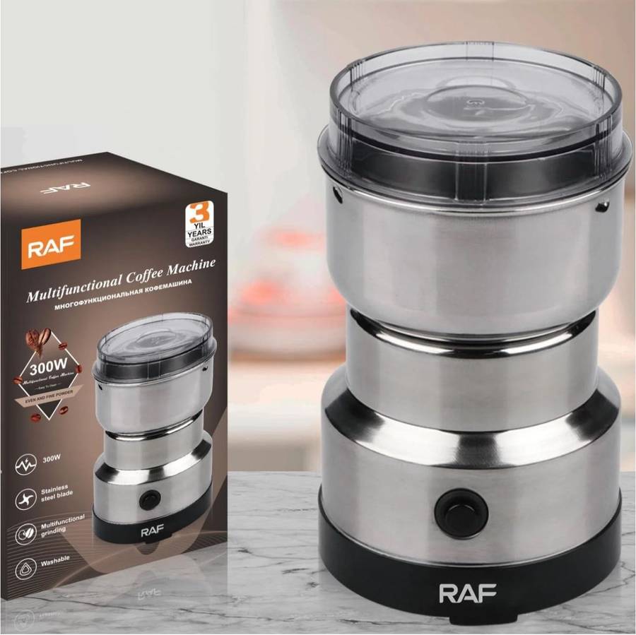 RAF - Silver Stainless Steel Coffee Grinder