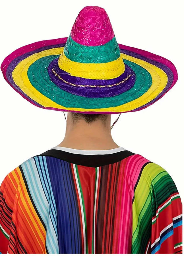Mexican Carnival Straw Hat