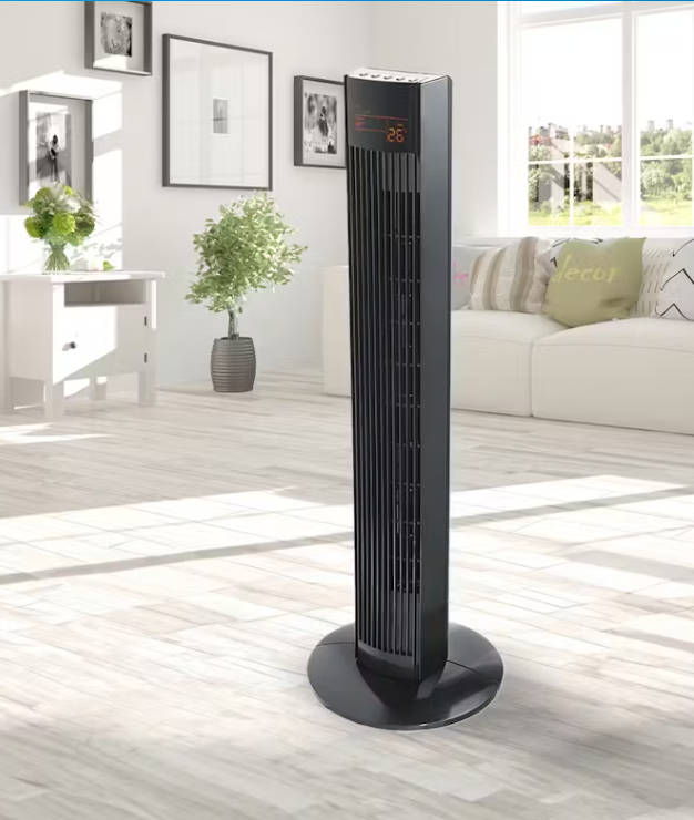 Sunbeam 92cm Tower Fan - LED Screen - Remote Control - Room Temperature Display