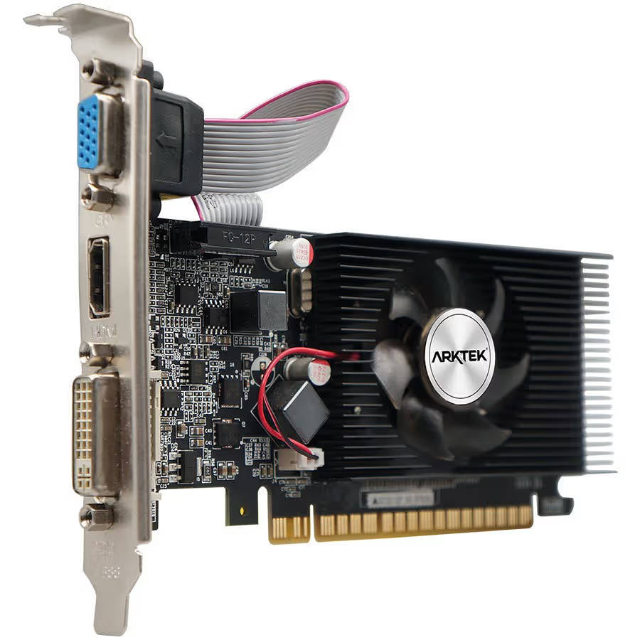Arktek Nvidia GT610 2GB DDR3 64 bit HDMI / DVI / VGA Graphics Card