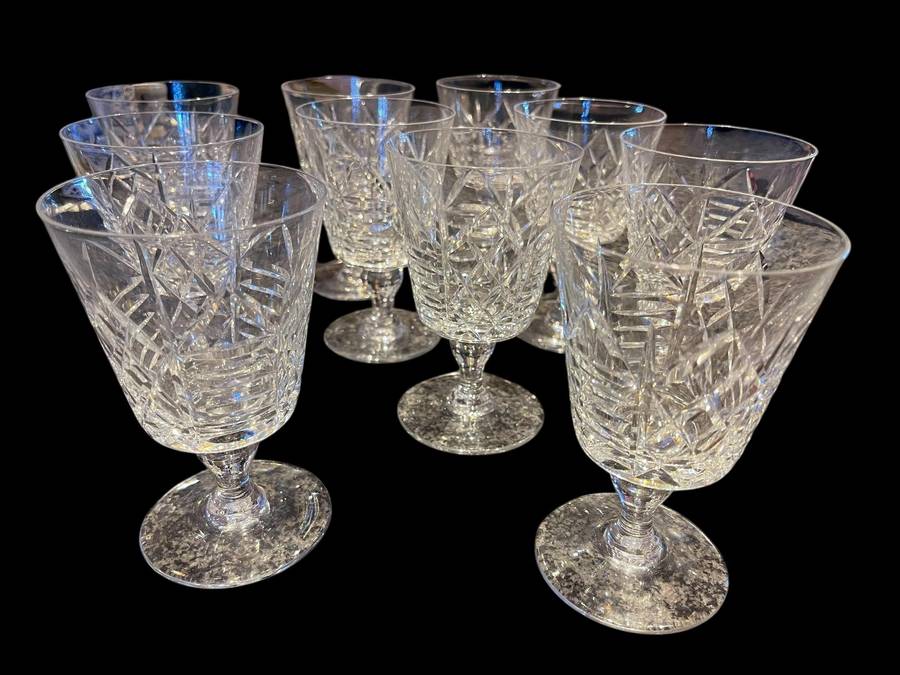 Glasses Crystal Webb England x10