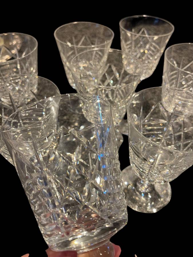 Glasses Crystal Webb England x10